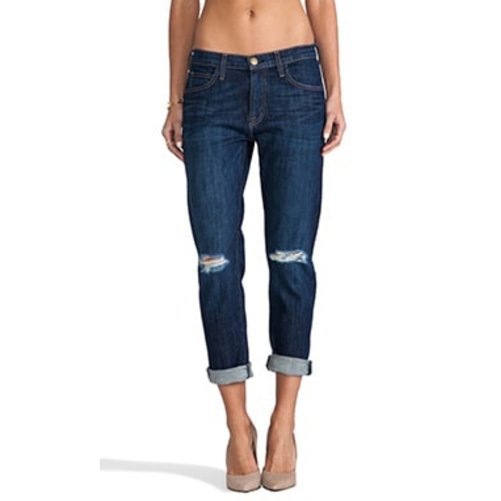 Current/Elliott The Fling Bedford Destroy Boyfriend Jeans Size 26